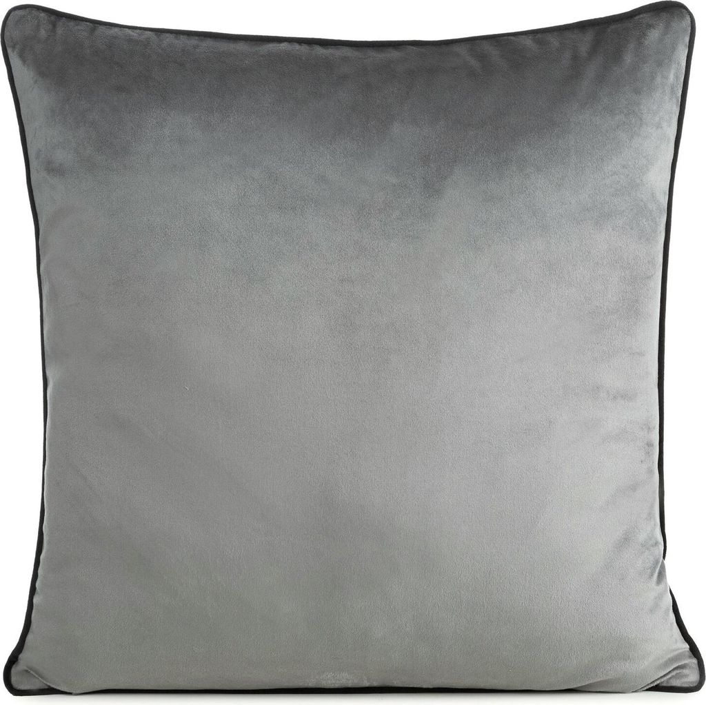 EUROFIRANY | Kissenbezug - 60 x 60 cm - graue Dekokissenhülle - Elegant und Modern