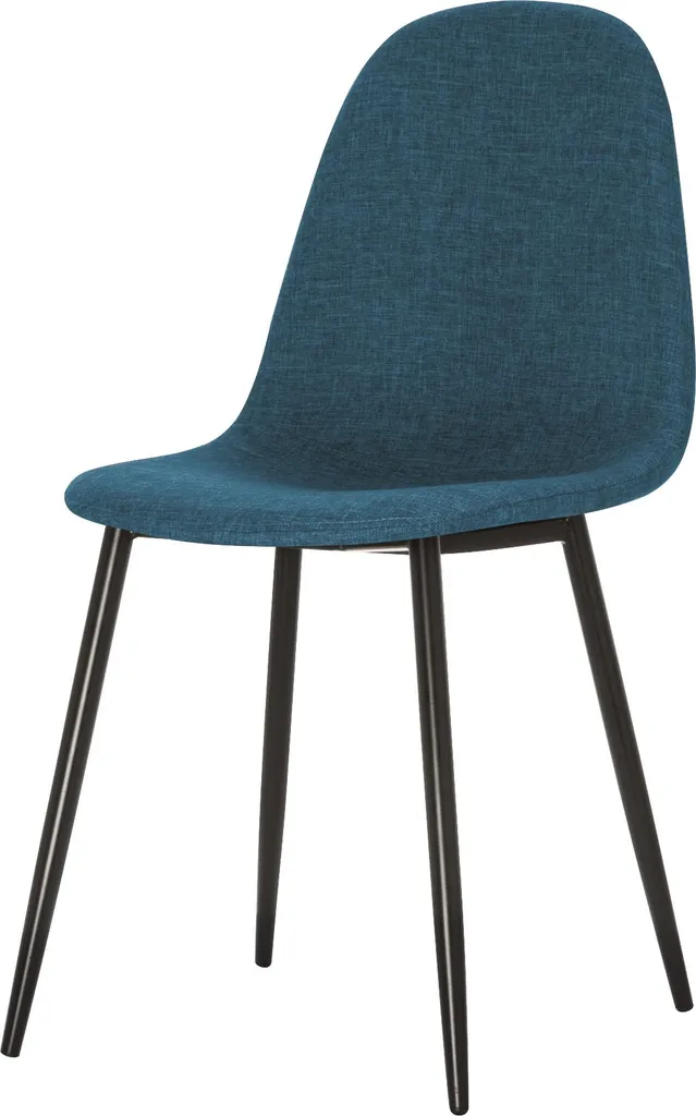 Lot de 2 Chaises MUST Bleu Empilables avec Structure Métal Robuste