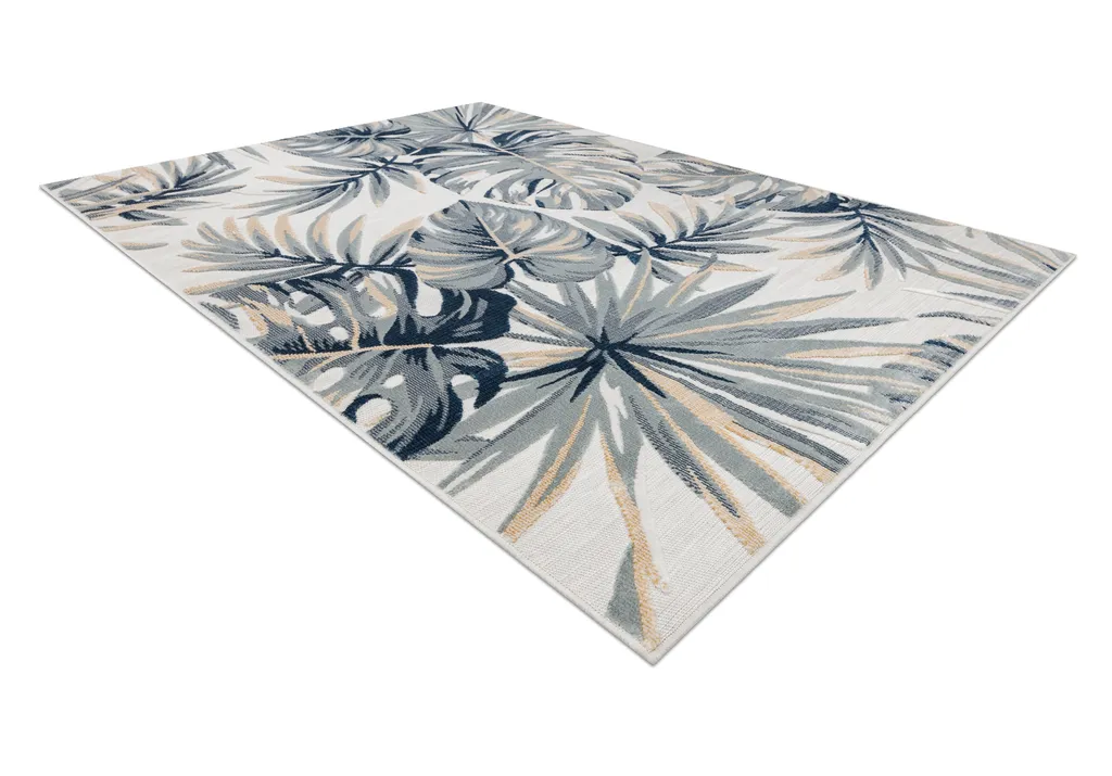 Tapis Monstera BOTANIC Écru Multicolore Résistant UV et Intempéries - 4