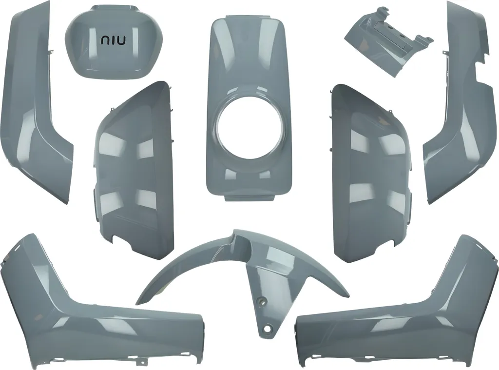 Réparer carrosserie NIU N1 NQi Sport kit 10 pièces gris Nardo brillant