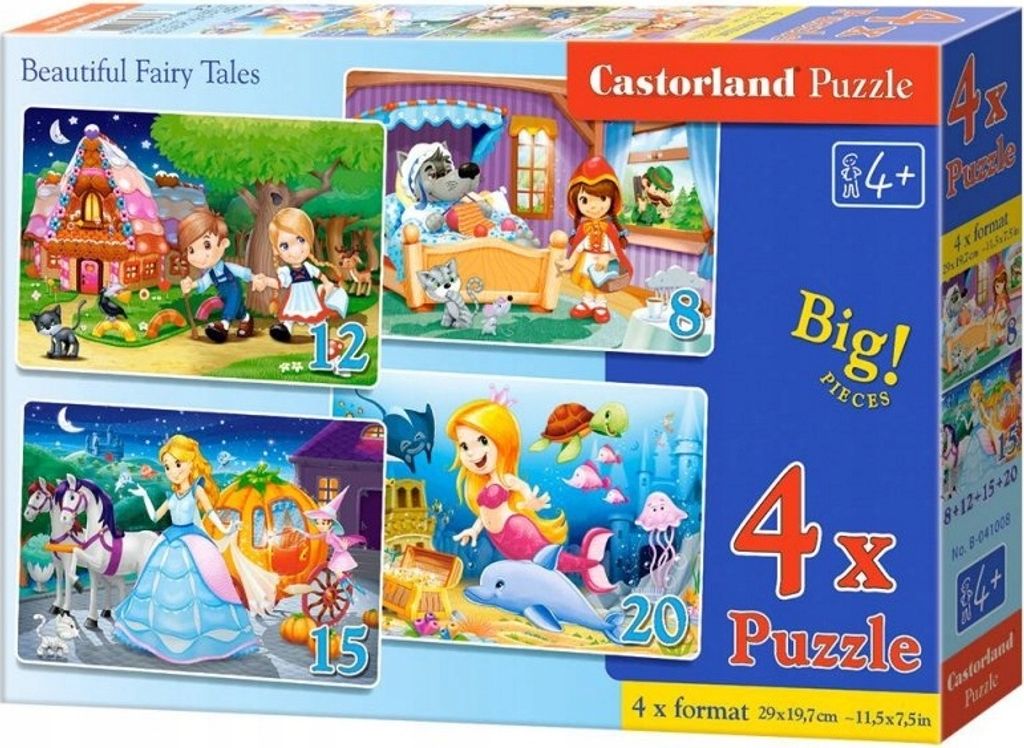 Castorland B-041008 Beautiful Fairy Tales Puzzle, 55 Teile