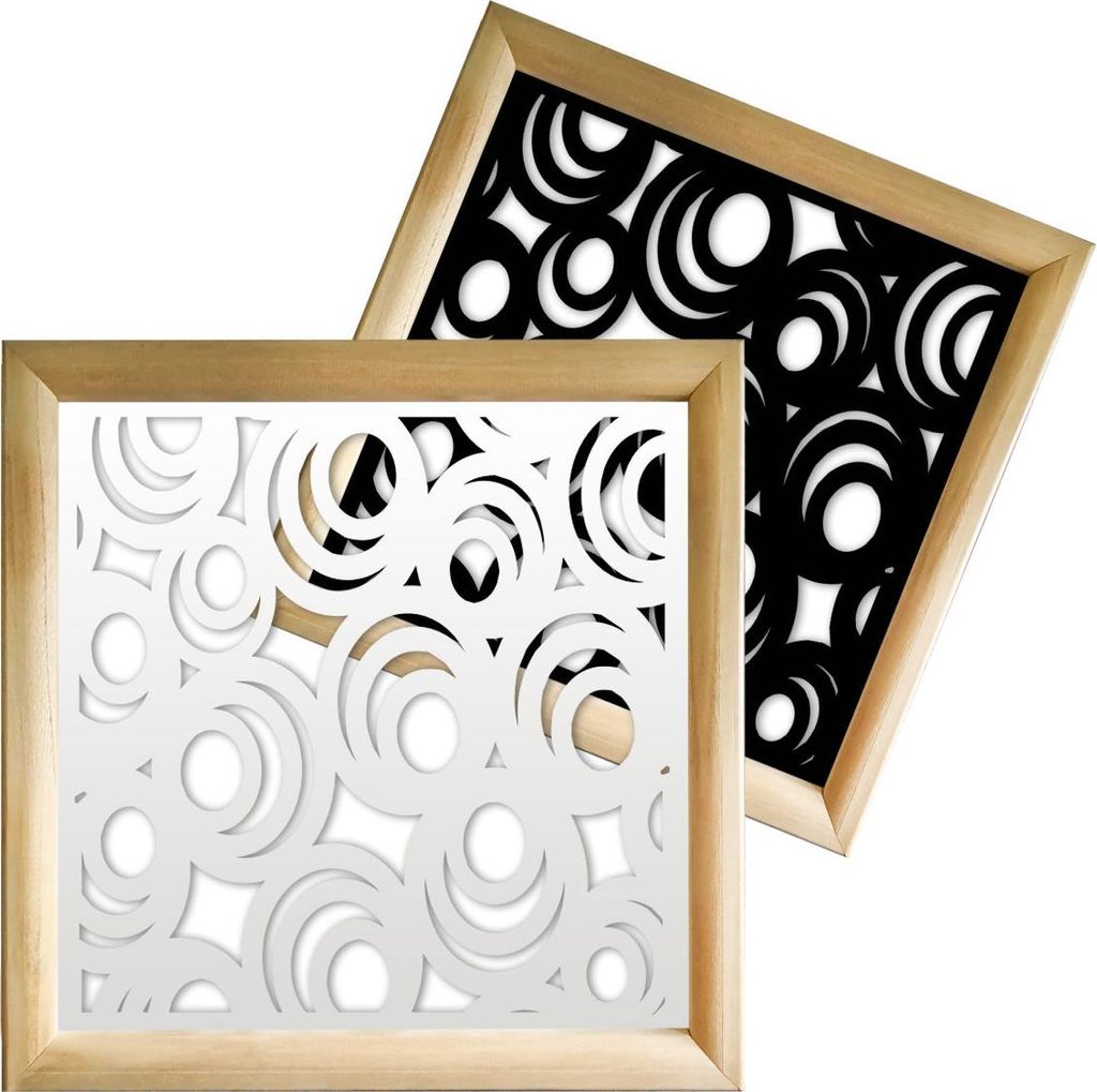 MICKEY - Moduli Decorativi in holz e PVC 98x98 cm weiß