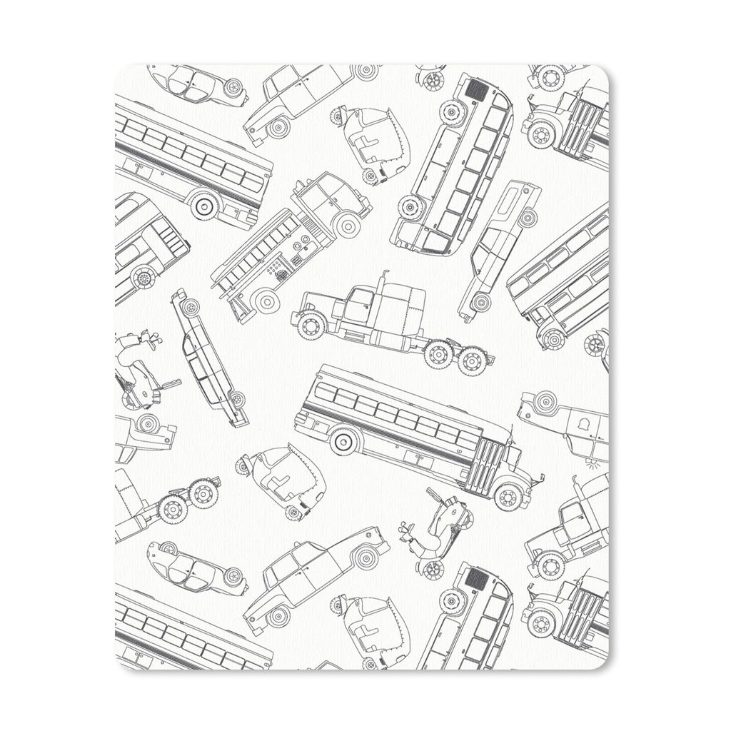 MuchoWow Mauspad Mousepad Muster - Auto - Lkw 19x23 cm - Mousepads - Maus Mat - Pad - Mausunterlage - Mauspads - Spielen