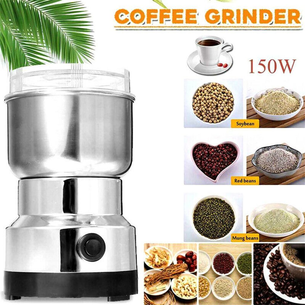 Edelstahl Elektrische Kaffeemühle Kaffeebohnen Getreide Nuss Bohnen  Maschine 