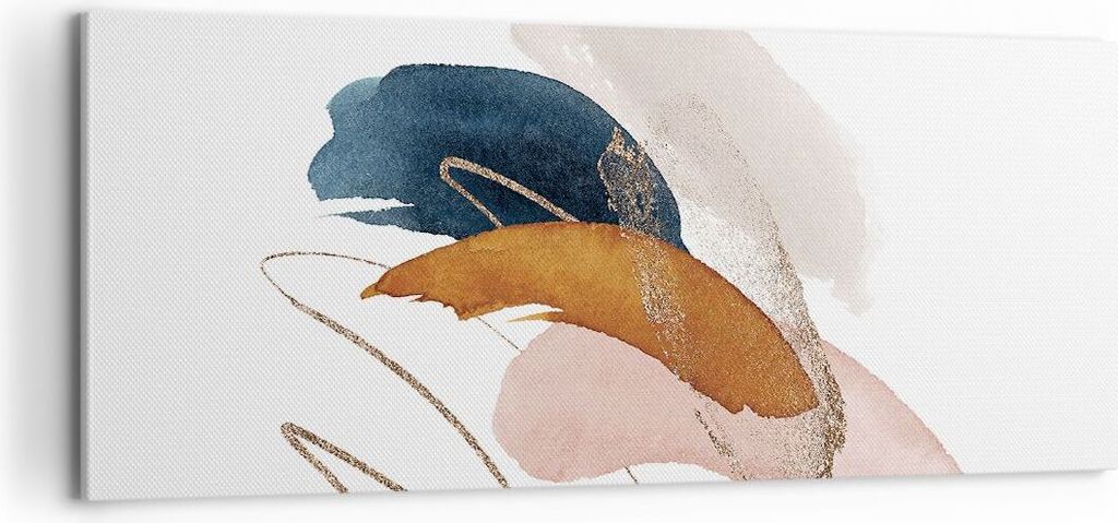 Bild auf Leinwand - Leinwandbild - Einteilig - Die Farben Abstraktion Stück - 100x40cm - Wand Bild - Wanddeko - Wandbilder - Leinwanddruck - Bilde...