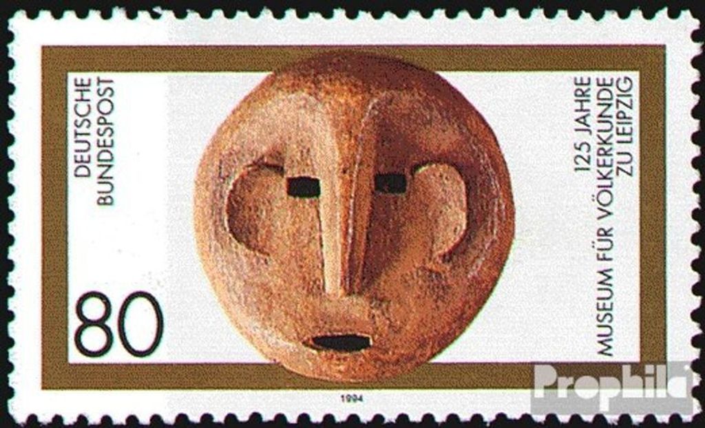 Briefmarken BRD (BR.Deutschland) 1994 Mi 1751 (kompl.Ausg.) FDC 125 Jahre Museum für Völkerkunde