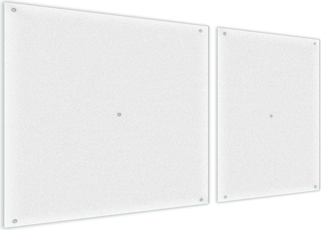 Herdabdeckplatte Glaskeramikkochfeld-Abdeckung 70x52 2-Teilig Milchglas Spritzschutz Deko