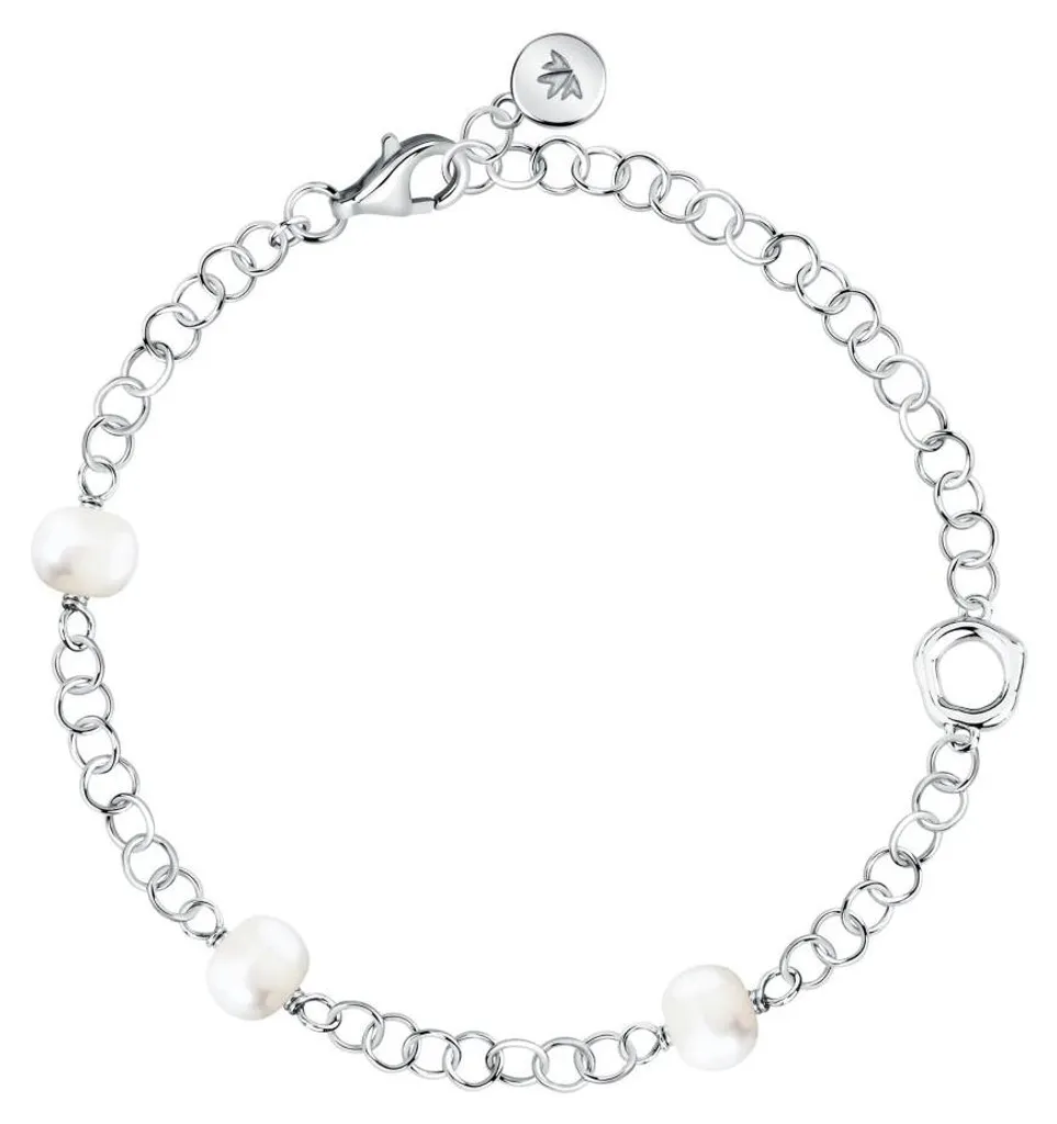 Bracelet perles de rivière et argent idéal pour mariage ou soirée