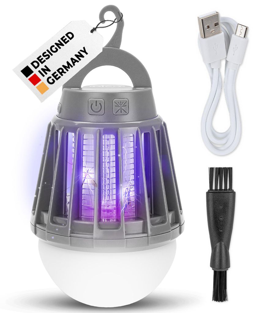alca® Insektenlampe mit 2000 mAh Akku, blauem UV Licht für Produktbild 