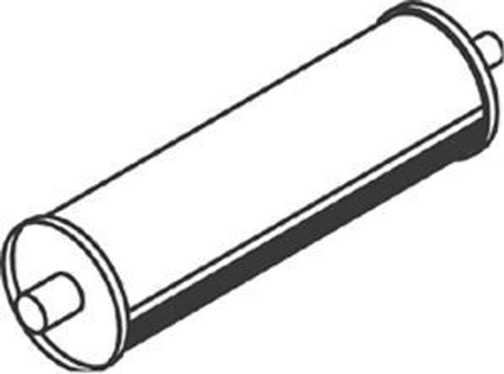 DINEX 50445 Mittelschalldämpfer Schalldämpfer passend für Produktbild 