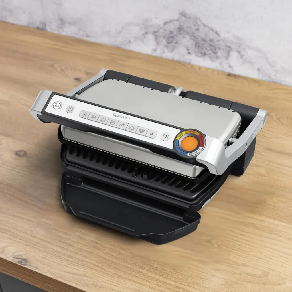 Tefal OptiGrill+ GC717D Gril Intelligent 6 programmes Acier Inoxydable - 5