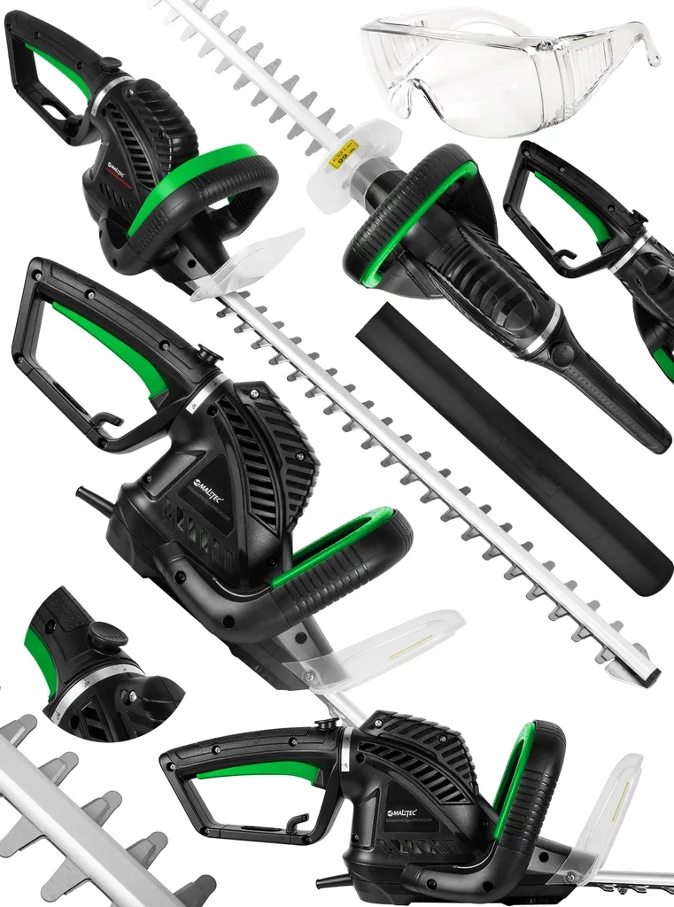 Taille-haie filaire MalTec 1800W grande lame 61cm et kit de sécurité