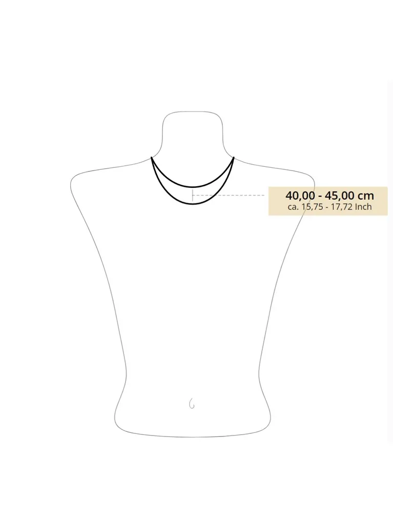 NKlaus catena d'ancora in argento 925 40cm collana piatta