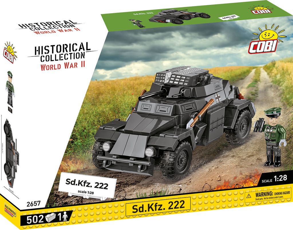 Cobi Hc Wwii Sd.kfz.222 502Kl 2657 Obrázek produktu 