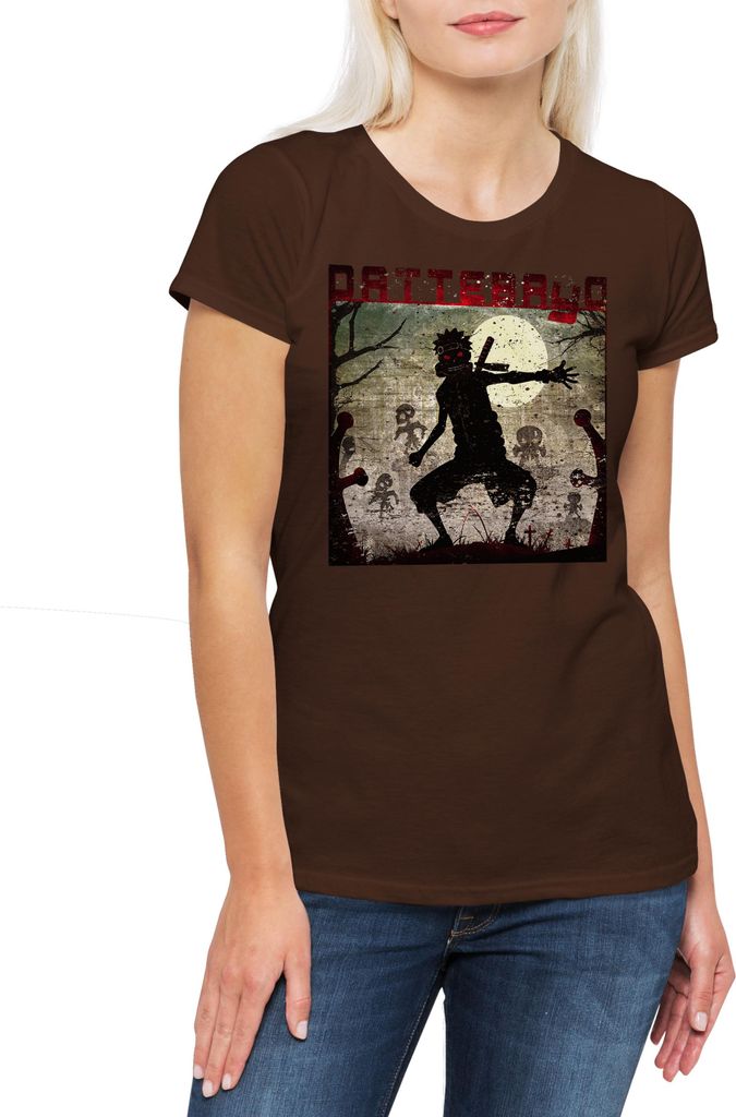 Urban Backwoods Uzumaki Zombie, Damen T-Shirt, Farbe: Braun, Größe: S