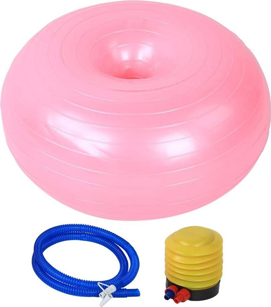 Stabilitätsball für Yoga, Fitness, Pilates und Core-Training mit Donutform