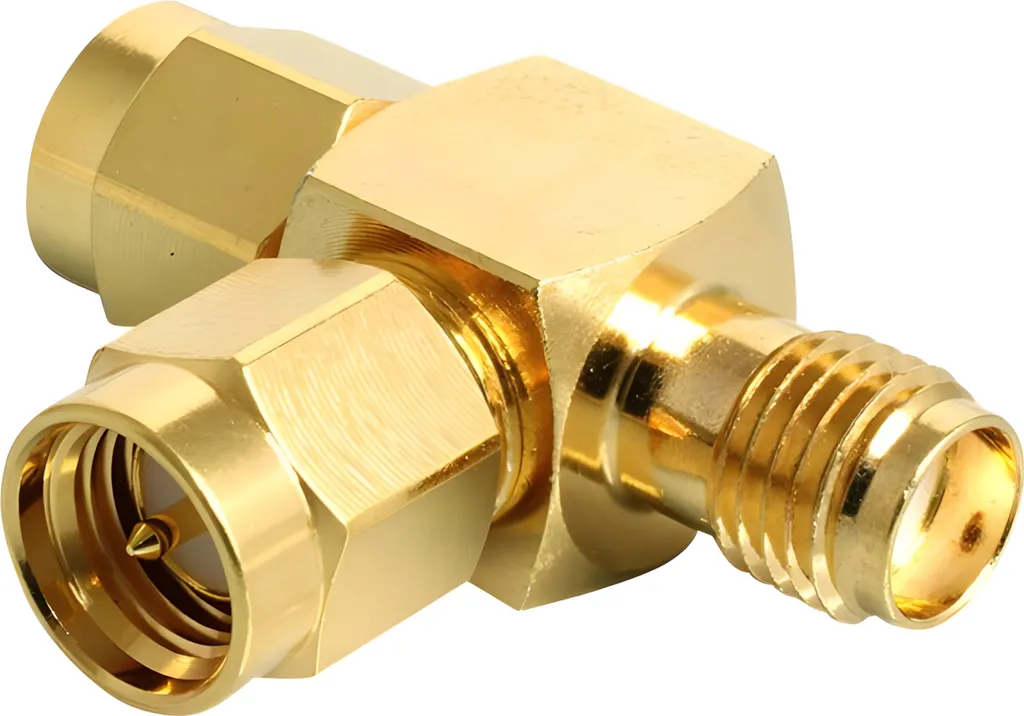 Delock 88710 Adattatore SMA a T: 1 Maschio a 2 Femmine per RF Professionali