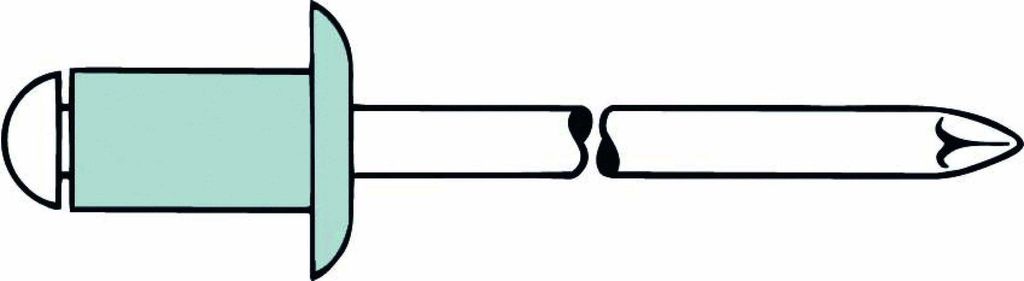 Blindniet Alu/Stahl Flachrundkopf 5x10mm GESIPA