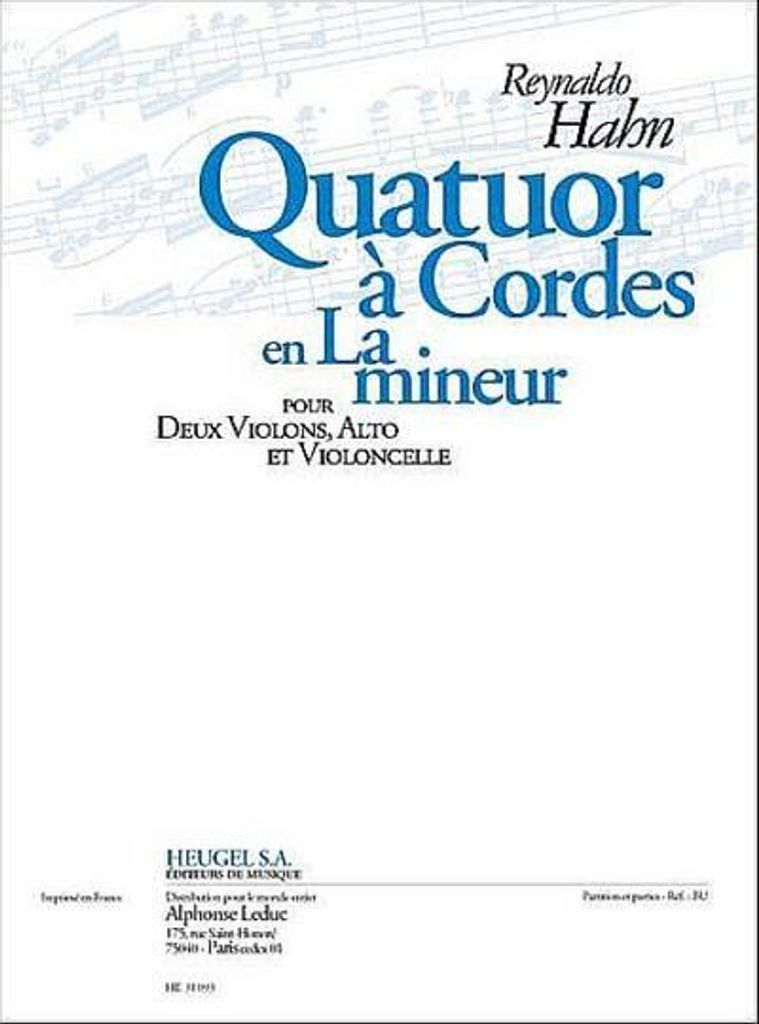 Quatuor a cordes la mineurpartition et parties