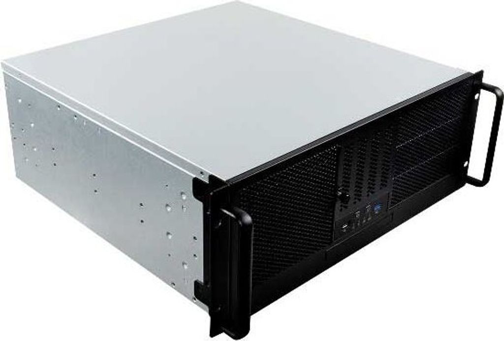 UNYKAch 4U 19′′ UK 4329 USB Type C, Rack, Server, Schwarz, Silber, ATX, SGCC, 4U