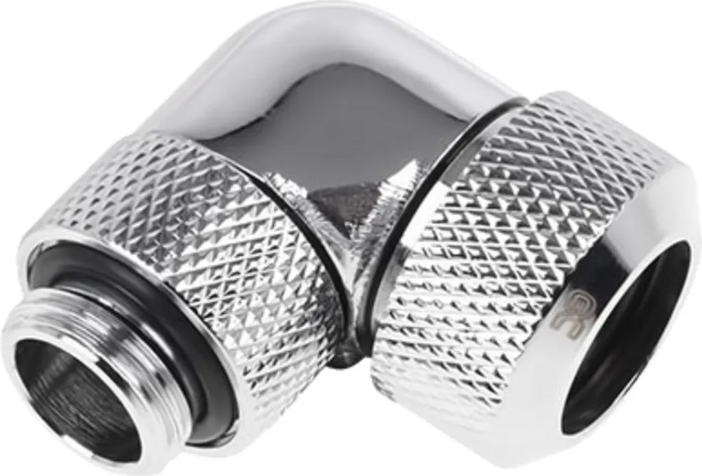 Alphacool Eiszapf 13mm 90° HT G1/4 - Raccordo Ottone Cromo Professionale