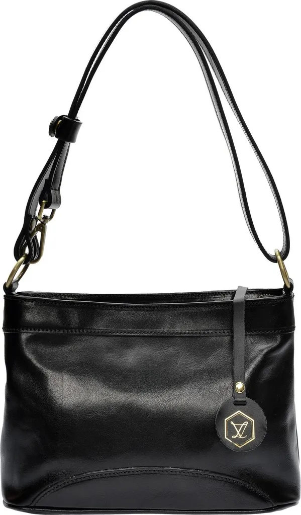 Sac à main bandoulière noir Luisa Vannini LV 3158 chic et pratique