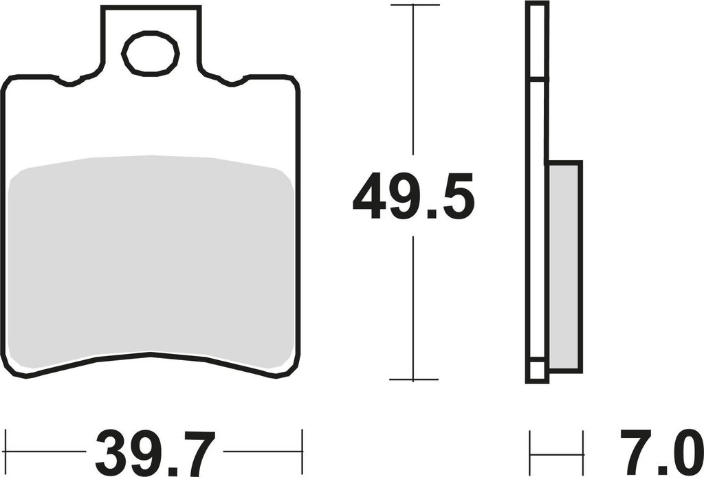 TRW Bremsbeläge MCB 696 Bremsbelag MCB 696 -Standard