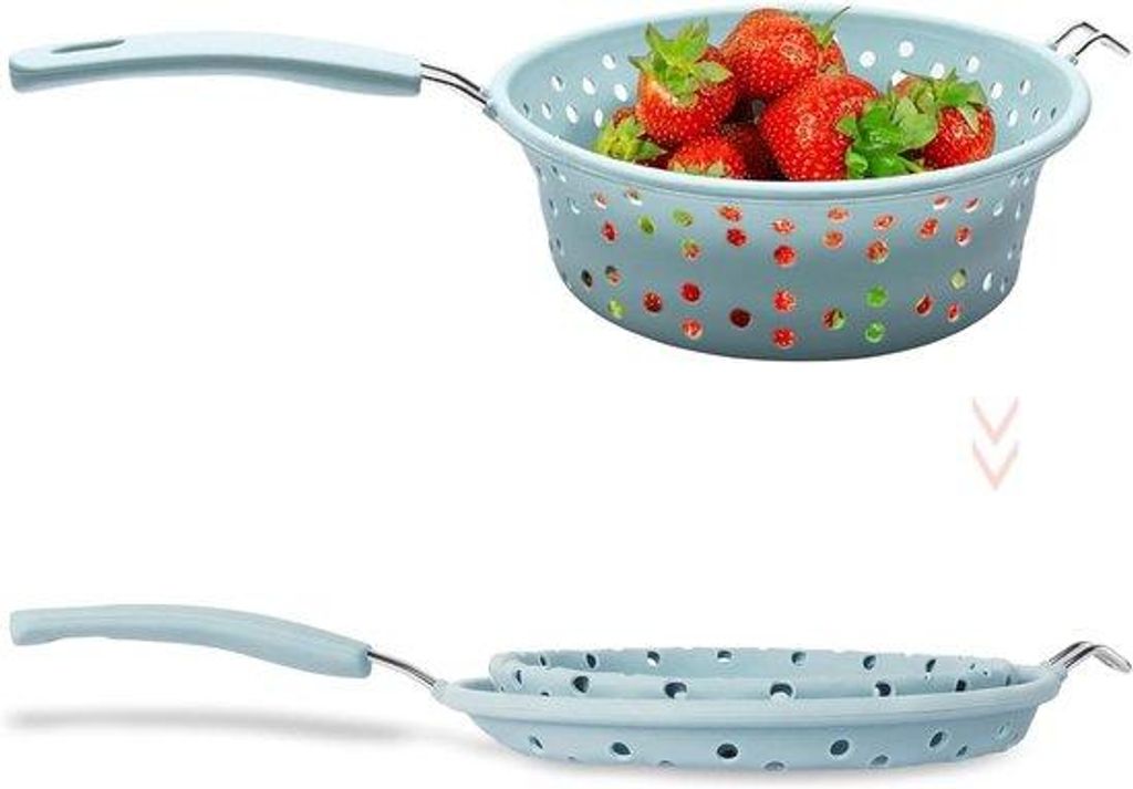 Küchen-Sieb-Set, Silikon, für Gemüse und Obst