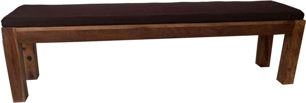 MiaMöbel Sitzkissen 220 cm Landhausstil 100% Baumwolle Braun