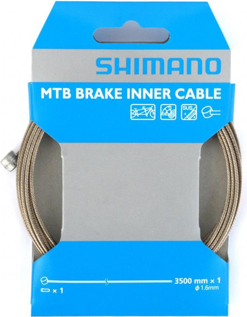 SHIMANO MTB/Tandem, câble de frein en acier inoxydable, Image du produit 