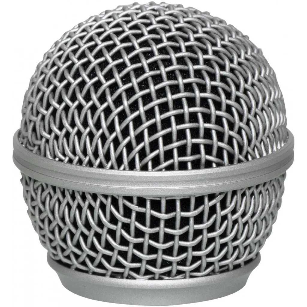 Tête de micro de remplacement Stagg Spa M58 - Grille en acier chromé - 2