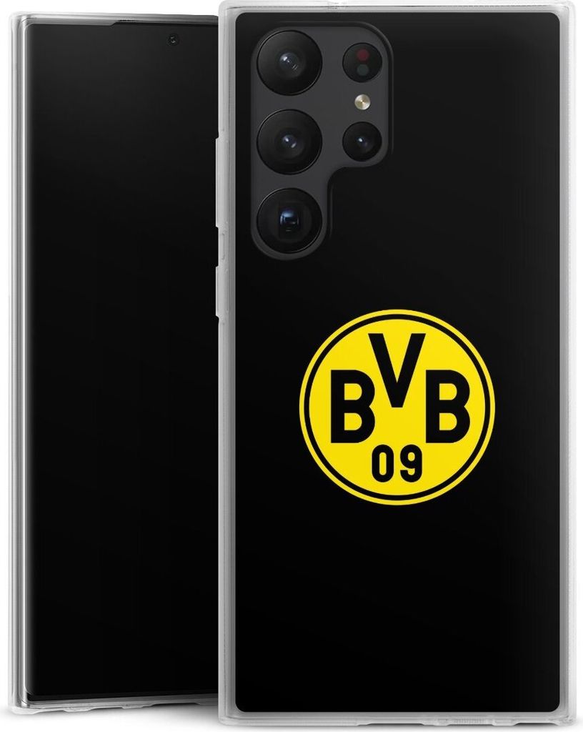 DeinDesign Handyhülle für Samsung Galaxy S23 Ultra Silikon Hülle Case Smartphone Schutzhülle BVB Borussia Dortmund Logo
