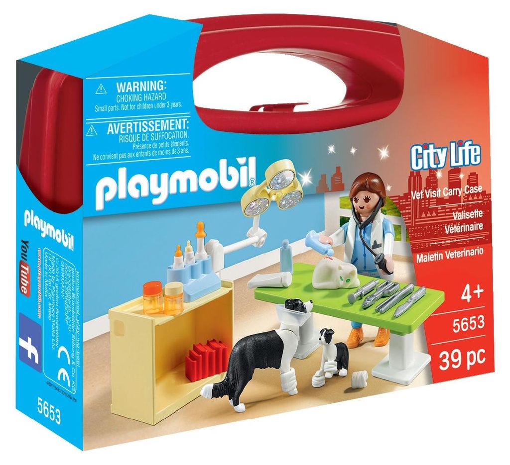PLAYMOBIL city life 5653 valisette veterinaire et animaux Image du produit 