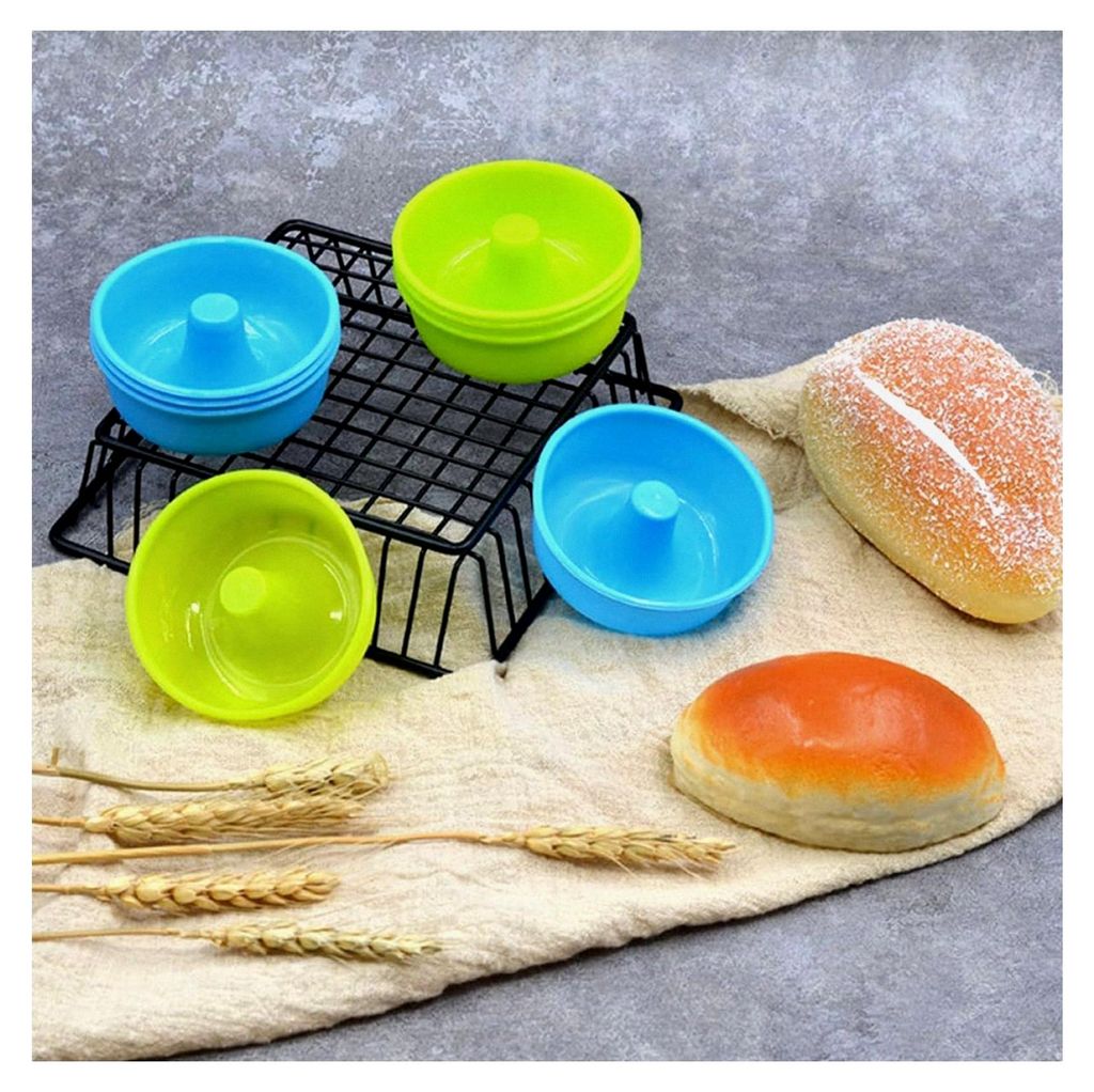 Silikon Donut Kuchenformen 16 Stück Backformset BPA-frei, antihaftbeschichtet, hitzebeständig für kleine Kuchen und Desserts, spülmaschinengeei...