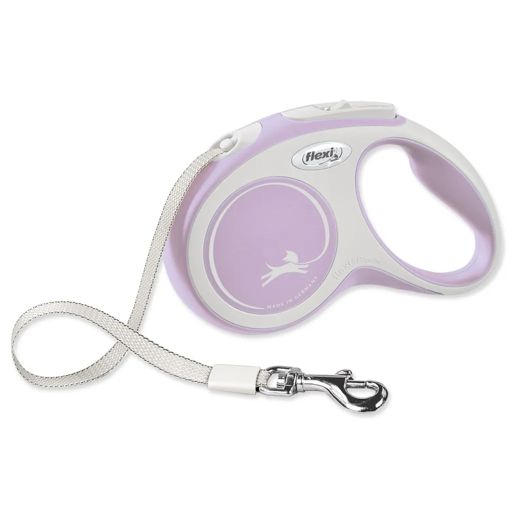 Flexi New Comfort M Rosa 5m | Guinzaglio Avvolgibile Fettuccia Robusta