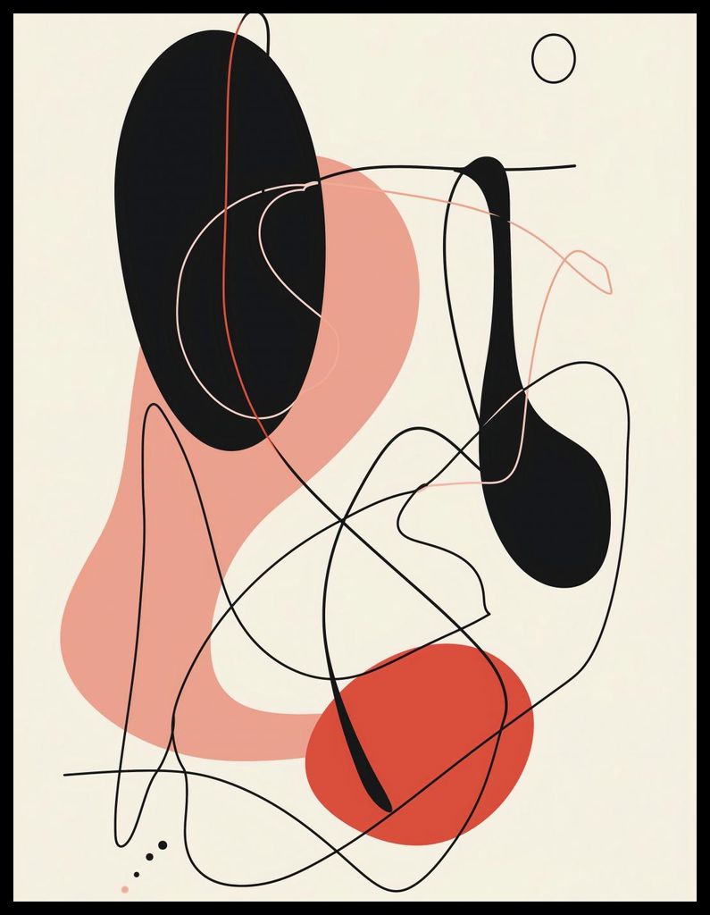 Plakat 50x65cm Vibrationen der Abstraktion