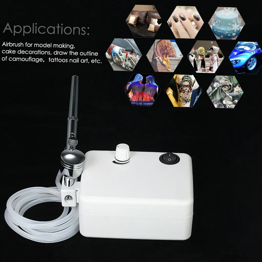 Kit Aérographe Polyvalent - Double Action et Compresseur Ultra Léger