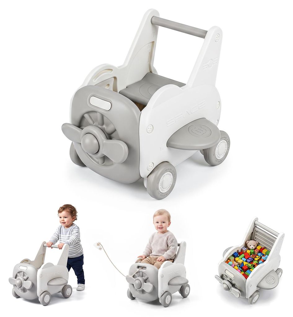 COSTWAY Loopwagen voor baby's, loopondersteuning voor Productafbeelding 