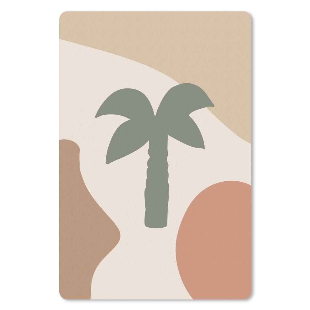 MuchoWow Mauspad Mousepad Palme - Pastell - Sommer 40x60 cm - Mousepads - Maus Mat - Pad - Mausunterlage - Schreibtisch Accesoire