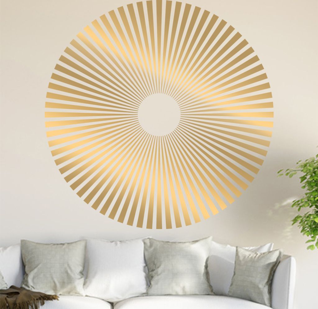 Kreis Ornament Wandtattoo in 6 Größen - Wandaufkleber Wall Sticker - Dekoration, Küche, Wohnzimmer, Schlafzimmer, Badezimmer