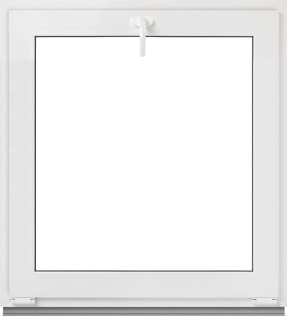 Framex Kellerfenster - Kippfenster Weiß 55 x 60 cm 2 Fach 32 mm (4/24/4) Kleines Fenster Breite x Höhe (550 x 600 mm) Funktion Kipp Fenster