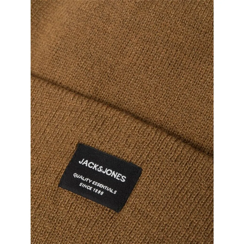 Bonnet Jack & Jones DNA avec patch logo et revers ajustable en maille