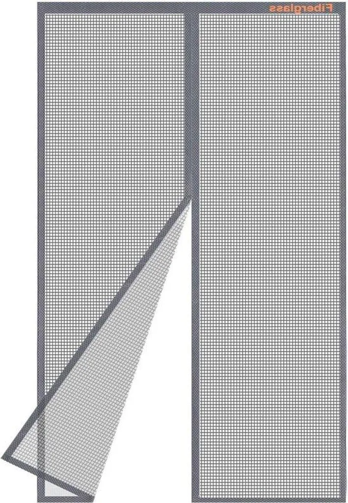 Moustiquaire magnétique 130x220 gris : protégez votre salon l'été