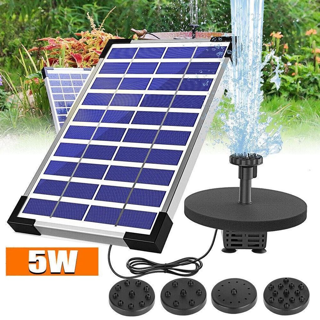 Wasserspiel Springbrunnen Solar Pumpe Teichpumpe Brunnen Produktbild 