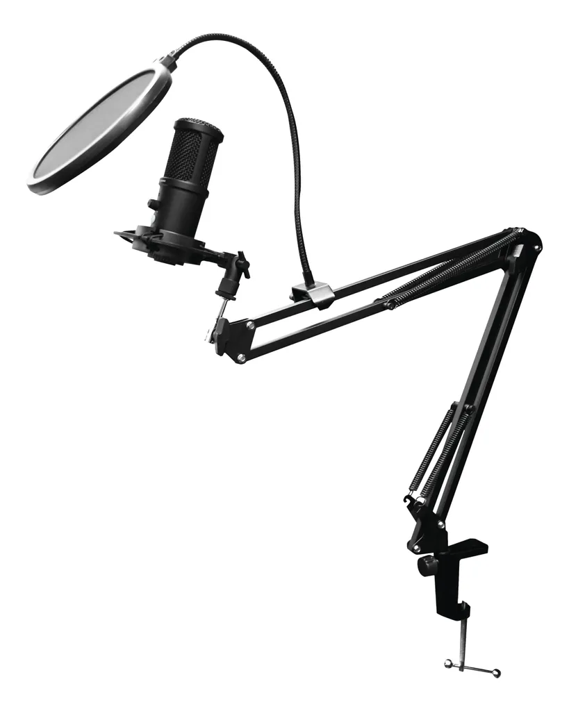 Deltaco Kit Streaming Micro Anneau de Lumière LED et Support Complet - 11