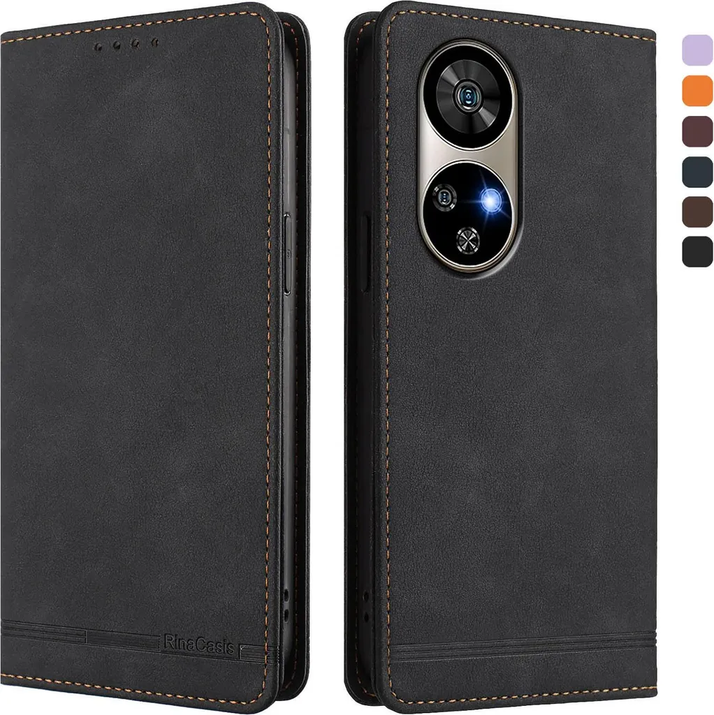 Offerta Custodia Ulefone Note 17 Pro: Cover Pelle Nera Tutto-in-Uno
