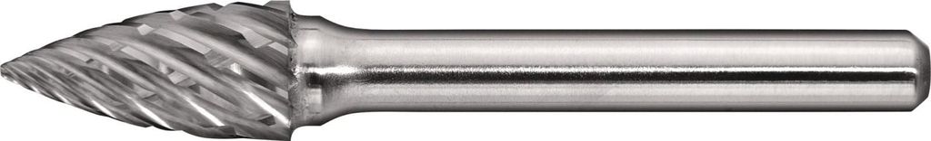 TECWERK Frässtift SPG Special Steel D.10mm Kopf-L.20mm Schaft-D.6mm HM Verz.Kreuz TW