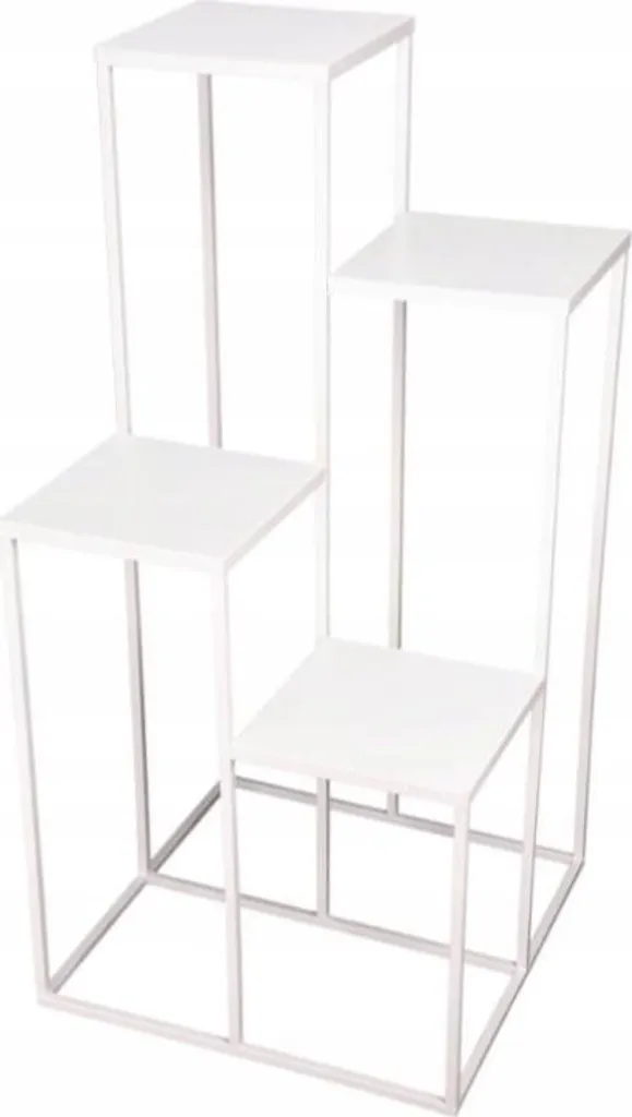 Support fleurs Loft BLANC SIMPLE 12 : gagnez de la place avec élégance