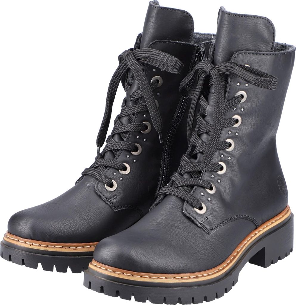 Bottes à lacets Rieker Noir Image du produit 