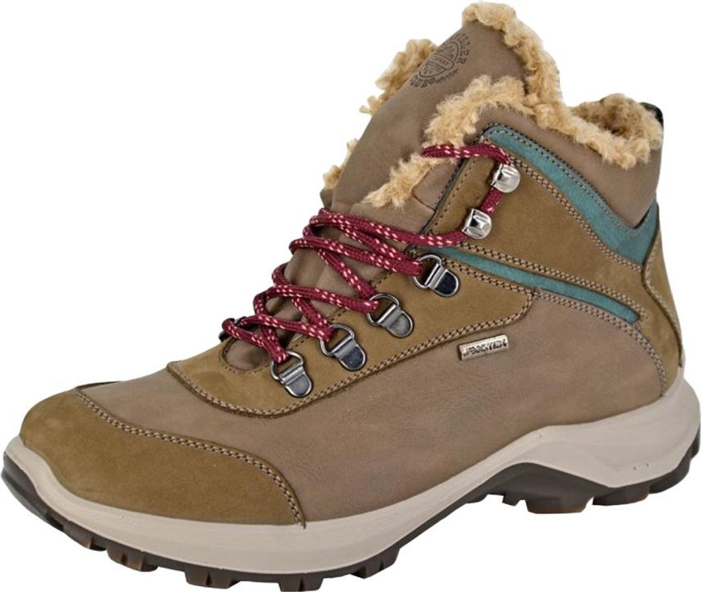 IMAC - Wanderstiefel für Damen, Leder DF4605 (40,5 EU) (Safari/Braun/Grün)